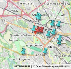Mappa Via Civenna, 20151 Milano MI, Italia (1.70154)