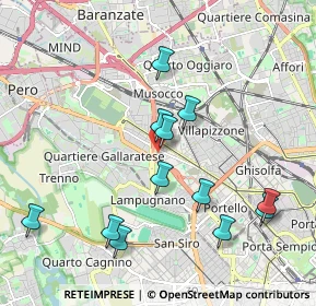 Mappa Via Civenna, 20151 Milano MI, Italia (2.01333)