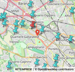 Mappa Via Civenna, 20151 Milano MI, Italia (2.871)