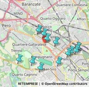 Mappa Via Civenna, 20151 Milano MI, Italia (1.91643)