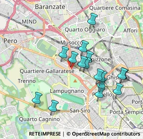 Mappa Via Civenna, 20151 Milano MI, Italia (1.71813)