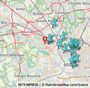 Mappa Via Civenna, 20151 Milano MI, Italia (3.94571)
