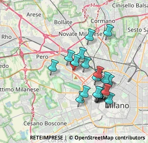 Mappa Via Civenna, 20151 Milano MI, Italia (3.134)