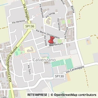 Mappa Via Vesture, 10, 24040 Calvenzano, Bergamo (Lombardia)