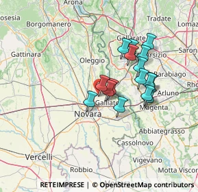 Mappa Via Vittorio Veneto n, 28062 Cameri NO, Italia (11.35)