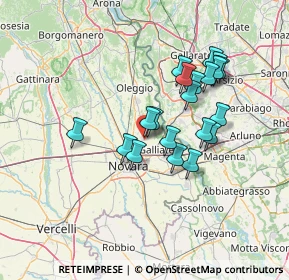 Mappa Via Vittorio Veneto n, 28062 Cameri NO, Italia (11.9545)