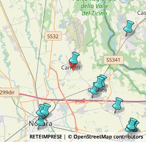 Mappa Via Vittorio Veneto n, 28062 Cameri NO, Italia (6.12)