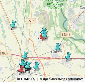 Mappa Via Vittorio Veneto n, 28062 Cameri NO, Italia (5.32875)