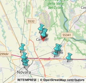 Mappa Via Vittorio Veneto n, 28062 Cameri NO, Italia (3.15923)