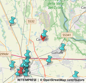 Mappa Via Vittorio Veneto n, 28062 Cameri NO, Italia (6.07)