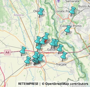 Mappa Via Vittorio Veneto n, 28062 Cameri NO, Italia (6.59944)