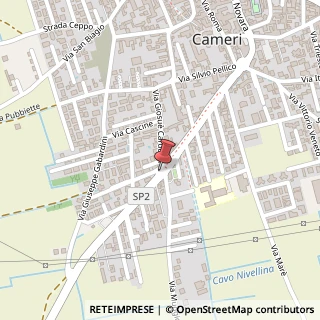 Mappa Via Guglielmo Marconi, 14, 28062 Cameri, Novara (Piemonte)