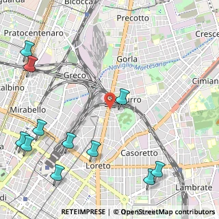 Mappa V.le Monza, 20127 Milano MI, Italia (1.53364)
