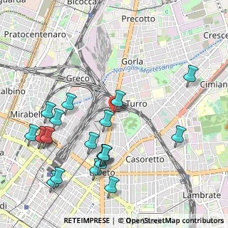 Mappa V.le Monza, 20127 Milano MI, Italia (1.2395)