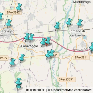 Mappa Via San Pietro, 24040 Fornovo San Giovanni BG, Italia (6.073)