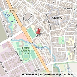 Mappa Via lodi 29/b, 20066 Melzo, Milano (Lombardia)