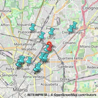 Mappa Via Privata Luigi Cibrario, 20127 Milano MI, Italia (2.00833)
