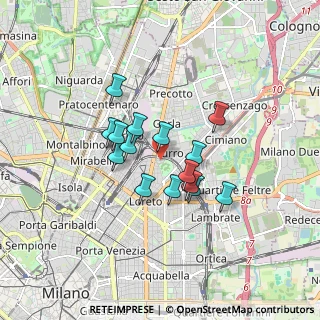Mappa Via Bolzano, 20127 Milano MI, Italia (1.27467)
