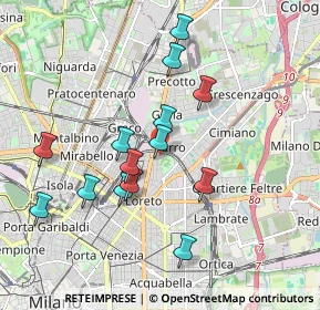 Mappa Via Bolzano, 20127 Milano MI, Italia (1.75857)