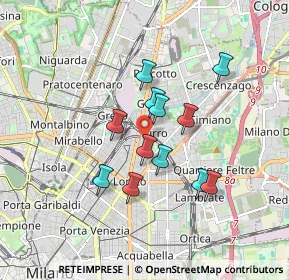 Mappa Via Bolzano, 20127 Milano MI, Italia (1.3825)