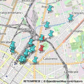 Mappa Via Bolzano, 20127 Milano MI, Italia (1.136)