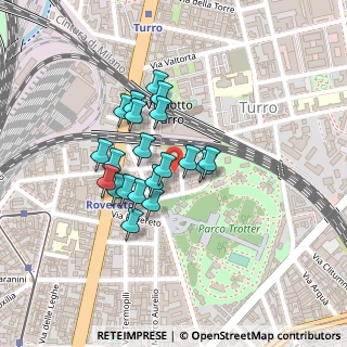 Mappa Via Bolzano, 20127 Milano MI, Italia (0.1685)