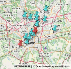 Mappa Via Bolzano, 20127 Milano MI, Italia (5.61067)