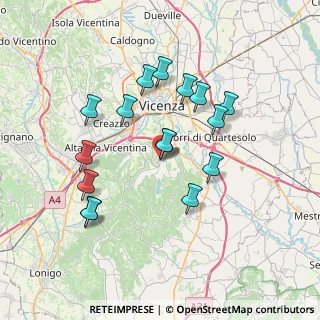 Mappa Via Alessandro Rossi, 36057 Arcugnano VI, Italia (6.72875)