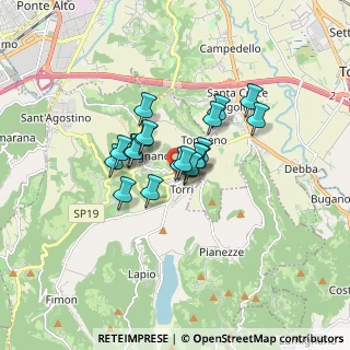 Mappa Via Alessandro Rossi, 36057 Arcugnano VI, Italia (1.0425)