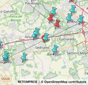 Mappa Via Amerigo Vespucci, 20018 Sedriano MI, Italia (5.909)