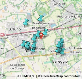 Mappa Via Amerigo Vespucci, 20018 Sedriano MI, Italia (1.62765)