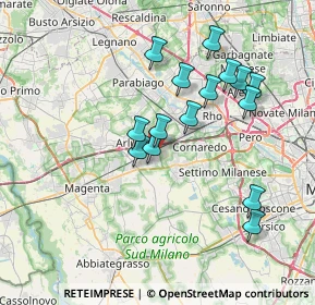 Mappa Via Amerigo Vespucci, 20018 Sedriano MI, Italia (6.77267)