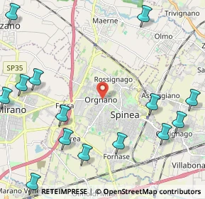 Mappa Via Giuseppe Giusti, 30038 Spinea VE, Italia (3.00143)
