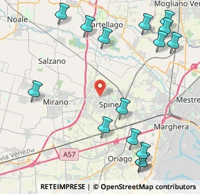 Mappa Via Giuseppe Giusti, 30038 Spinea VE, Italia (5.39467)