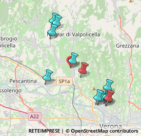 Mappa Via Camarele, 37024 Negrar di Valpolicella VR, Italia (4.16083)