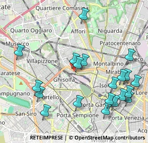 Mappa Via Nicostrato Castellini, 20158 Milano MI, Italia (2.3805)