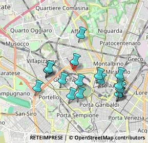 Mappa Piazzale Costantino Nigra, 20158 Milano MI, Italia (1.81833)