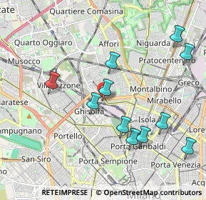 Mappa Piazzale Costantino Nigra, 20158 Milano MI, Italia (2.06636)