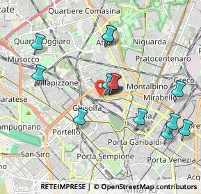 Mappa Piazzale Costantino Nigra, 20158 Milano MI, Italia (1.808)