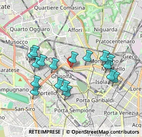 Mappa Piazzale Costantino Nigra, 20158 Milano MI, Italia (1.79176)