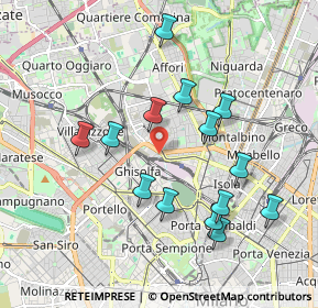 Mappa Piazzale Costantino Nigra, 20158 Milano MI, Italia (1.84786)