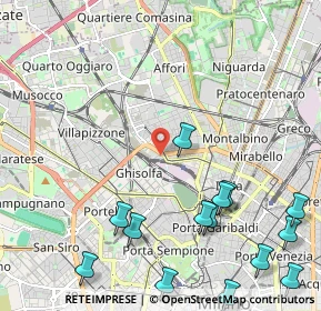 Mappa Piazzale Costantino Nigra, 20158 Milano MI, Italia (2.90214)