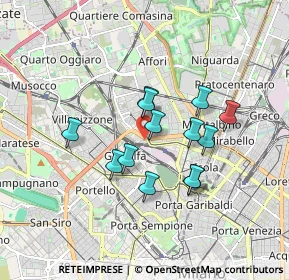 Mappa Via Nicostrato Castellini, 20158 Milano MI, Italia (1.37923)