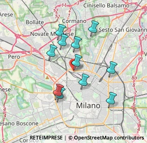 Mappa Via Nicostrato Castellini, 20158 Milano MI, Italia (3.07)