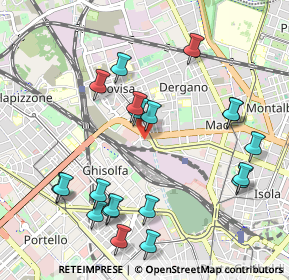 Mappa Via Nicostrato Castellini, 20158 Milano MI, Italia (1.119)