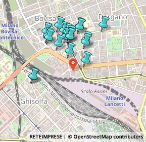 Mappa Via Nicostrato Castellini, 20158 Milano MI, Italia (0.432)