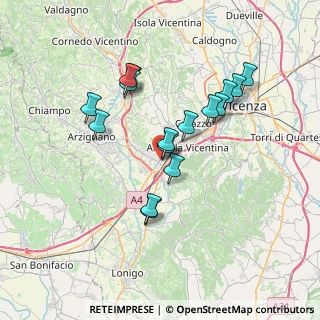 Mappa Via Don Attilio Pozzan, 36075 Montecchio Maggiore VI, Italia (6.40375)