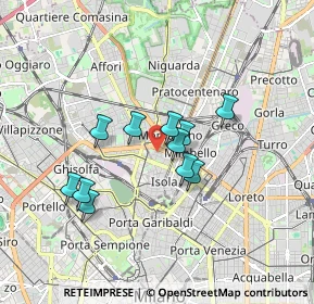 Mappa Via Paolo Bassi, 20159 Milano MI, Italia (1.37364)