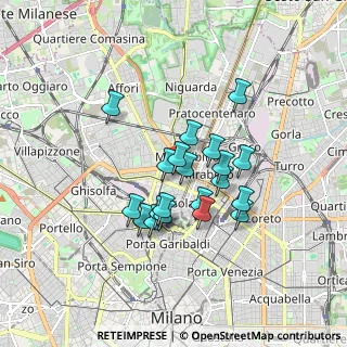 Mappa Via Paolo Bassi, 20159 Milano MI, Italia (1.3425)