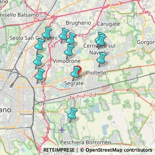 Mappa Via Rodolfo Morandi, 20054 Segrate MI, Italia (3.81833)